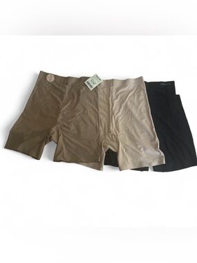 Danskin Shapewear Shorts Set - Brown, Tan & Black Pack